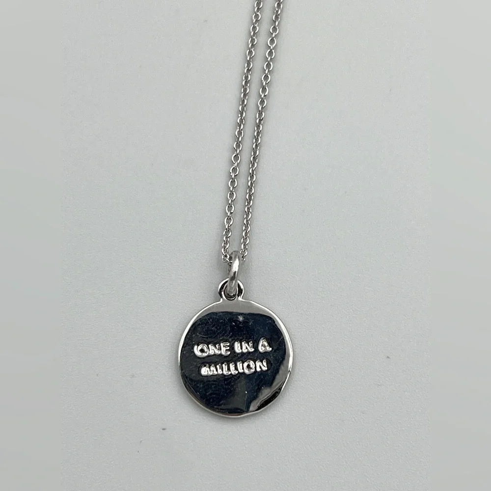 Kate Spade Monogram Necklace Silver Initial U Pendant 2034